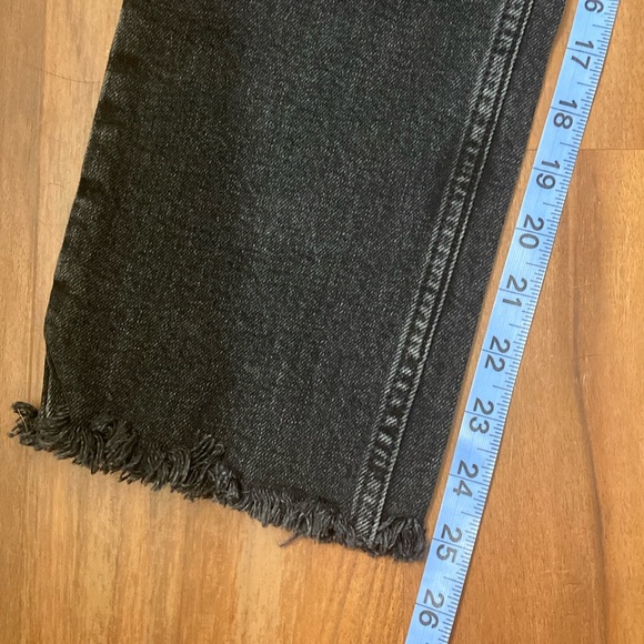 •Zara•High Waist Raw Hem Denim - Picture 11 of 12